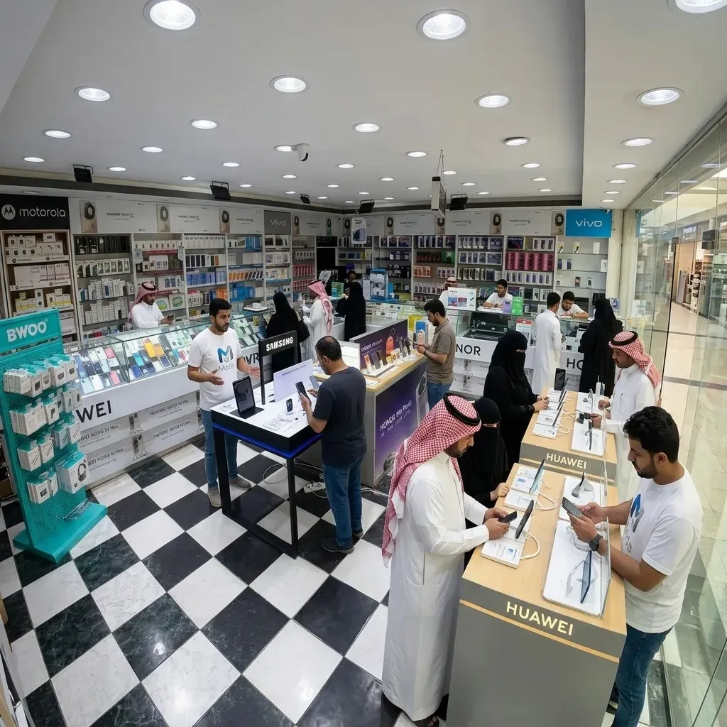 معرض شركة مدى للاتصالات بمدينة جيزان